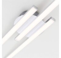 Briloner  Go LED Deckenlampe 18W 3-flammig Aluminiumfarbig