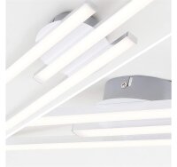 Briloner  Go LED Deckenlampe 18W 3-flammig Aluminiumfarbig
