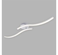 LED Deckenlampe Go, Aluminiumfarbig, 18 Watt, 3000K, schwenkbar, 78,2 x 12 x 11 cm – Briloner