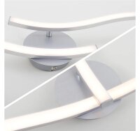 LED Deckenlampe Go, Aluminiumfarbig, 18 Watt, 3000K, schwenkbar, 78,2 x 12 x 11 cm – Briloner
