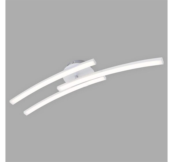 LED Deckenleuchte Go, Aluminiumfarbig, 18 Watt, schwenkbar, 56,5 x 12 x 10,5 cm – Briloner