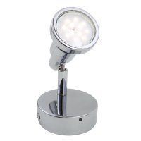 Briloner  Bath LED Badezimmerlampe Schwenkbar Wandleuchte Warmweiß 1-flammig Spot Chrom