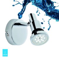 Wandspot Bath, Chrom, 4 Watt, 3000K, schwenkbar, IP44,...