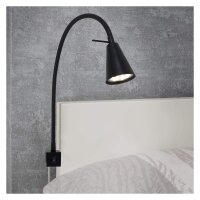 Briloner Comfort Light LED Wandleuchte Flexarm Schwarz