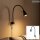 Briloner Comfort Light LED Wandleuchte Flexarm Schwarz