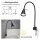 Briloner Comfort Light LED Wandleuchte Flexarm Schwarz