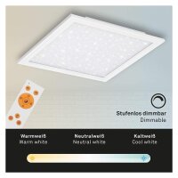LED Deckenleuchte Pallas, Weiß, 36 Watt, dimmbar, mit Fernbedienung – Briloner