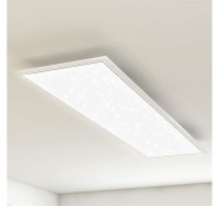 B-Kartonage Briloner  Pallas LED Panel Eckig Fernbedienung Lichtfarbenwechsel Dimmbar Sternenhimmel Weiß