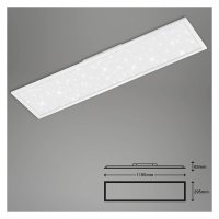 B-Kartonage Briloner  Pallas LED Panel Eckig Fernbedienung Lichtfarbenwechsel Dimmbar Sternenhimmel Weiß