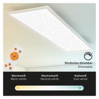 Briloner  Pallas LED Panel Eckig Fernbedienung...