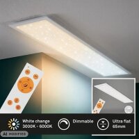 LED Deckenleuchte Pallas, Weiß, 36 Watt, dimmbar,...