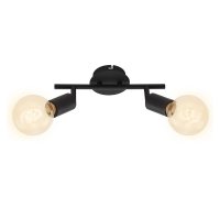 Briloner  Pearl Deckenlampe 2-flammig Schwenkbar Spot Schwarz