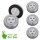 Briloner LED Unterbauleuchte 5er-Set Titan, batteriebetrieben, Push-Schalter, Ø 6,8 cm