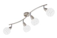 Briloner  Viola Deckenlampe 4-flammig Spot Matt-Nickel...
