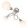 Briloner VIOLA Deckenleuchte Spot 3-flammig Nickel-matt E14 Ø45,5cm (ohne Leuchtmittel)