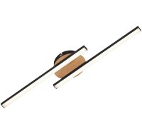Deckenleuchte Briloner LED Deckenlampe 2-flammig 12W Holz...
