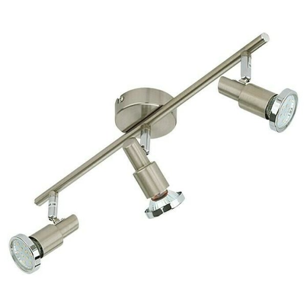 Deckenleuchte Briloner Tween LED Deckenlampe 3-flammig Spot Schwenkbar Strahler Nickel-Matt