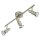 Deckenleuchte Briloner Tween LED Deckenlampe 3-flammig Spot Schwenkbar Strahler Nickel-Matt