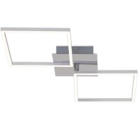 LED Deckenlampe Frame, Alu Chrom, 32 Watt, 3000K, dimmbar, 76,3 x 36,5 x 7,8 cm – Briloner