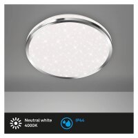 LED Deckenleuchte Splash, Chrom, 12 Watt,...
