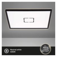 LED Deckenleuchte Free, Schwarz, 22 Watt, 4000K, 42 x 42...