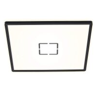 LED Deckenleuchte Free, Schwarz, 22 Watt, 42 x 42 x 2,9 cm – Briloner