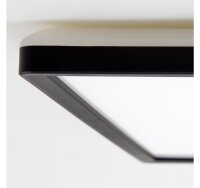 LED Deckenleuchte Free, Schwarz, 22 Watt, 42 x 42 x 2,9 cm – Briloner
