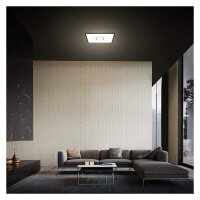 LED Deckenleuchte Free, Schwarz, 18 Watt, 29,3 x 29,3 x 2,8 cm – Briloner