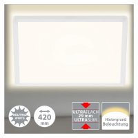 Briloner  Slim LED Panel 22W Back Light Effekt...