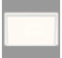 Briloner Slim LED Panel 42x42cm Weiß mit Back Light Effekt, 22W 4000K