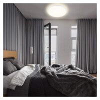 Briloner Slim LED Panel Ø42cm Weiß mit Back Light Effekt, 22W 4000K