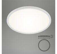 Briloner Slim LED Panel Ø42cm Weiß mit Back Light Effekt, 22W 4000K