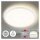 Briloner Slim LED Panel Ø42cm Weiß mit Back Light Effekt, 22W 4000K