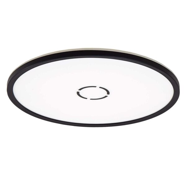 LED Deckenleuchte Free, Schwarz, 22 Watt, Ø 42 cm – Briloner