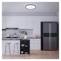 LED Deckenleuchte Free, Schwarz, 22 Watt, Ø 42 cm – Briloner