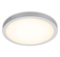 LED Deckenleuchte Fire, Chrom matt, 25 Watt, Ø 40,5 cm – Briloner