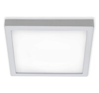 LED Deckenleuchte Fire, Chrom matt, 21 Watt, 4000K, 30 x 30 x 3,2 cm – Briloner