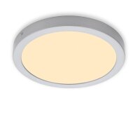 LED Deckenleuchte Fire, Chrom-matt, 21 Watt, 3000K, IP44, Ø 30 cm – Briloner