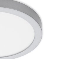 Deckenleuchte Fire, Chrom matt, IP44, Ø 30 cm – Briloner