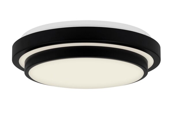 LED Deckenleuchte Cake, Schwarz, 18 Watt, Ø 33,8 cm – Briloner