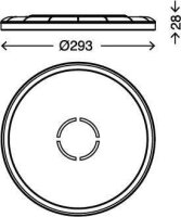 LED Deckenleuchte Free, Schwarz, 18 Watt, 4000K, Ø 29,3 cm – Briloner
