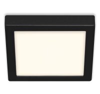 LED Deckenlampe Fire Black, Schwarz, 17 Watt, 4000K, 22,5 x 22,5 x 3,2 cm – Briloner