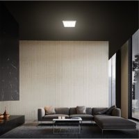 Briloner  Free LED Deckenlampe mit Backlight Effekt Silber