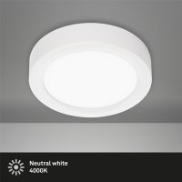 Briloner  Fire LED Deckenlampe Neutralweiß Weiß Stufendimmbar