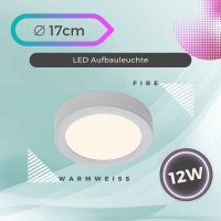 Deckenleuchte Briloner Fire LED 12W matt Ø17cm...