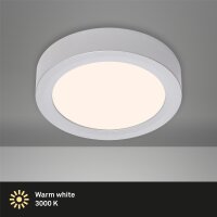 LED Deckenleuchte Fire, Chrom matt, 12 Watt, Ø 17 cm – Briloner