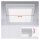 LED Deckenleuchte Fire, Silber, 17 Watt, 22,5 x 22,5 x 3,2 cm – Briloner