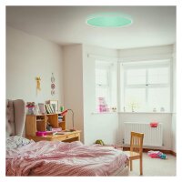 Briloner Slim LED Panel Ø42cm Weiß, RGB Farbwechsler mit Fernbedienung 22W 4000K