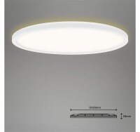 Briloner Slim LED Panel Ø42cm Weiß, RGB Farbwechsler mit Fernbedienung 22W 4000K