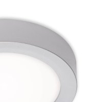 Briloner Fire LED 12W Deckenlampe Neutralweiß Ø17cm Chrom-Matt Stufendimmbar